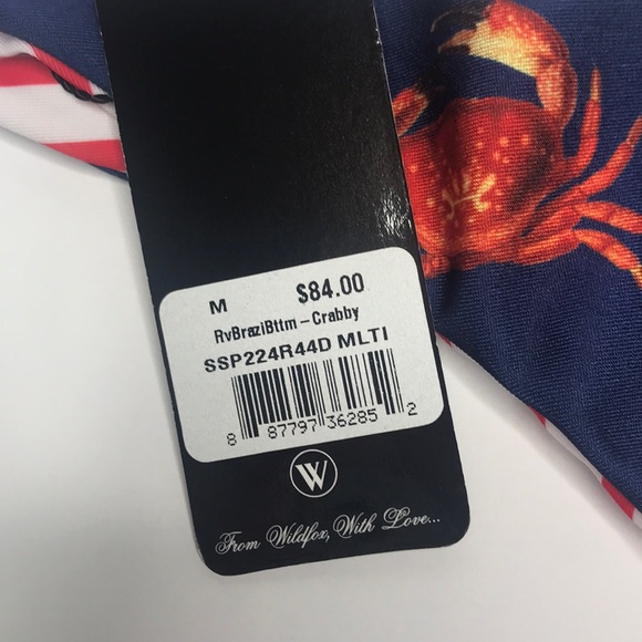 Wildfox Crabby Reversible Brazilian Bikini Bottom - Picture 5 of 6